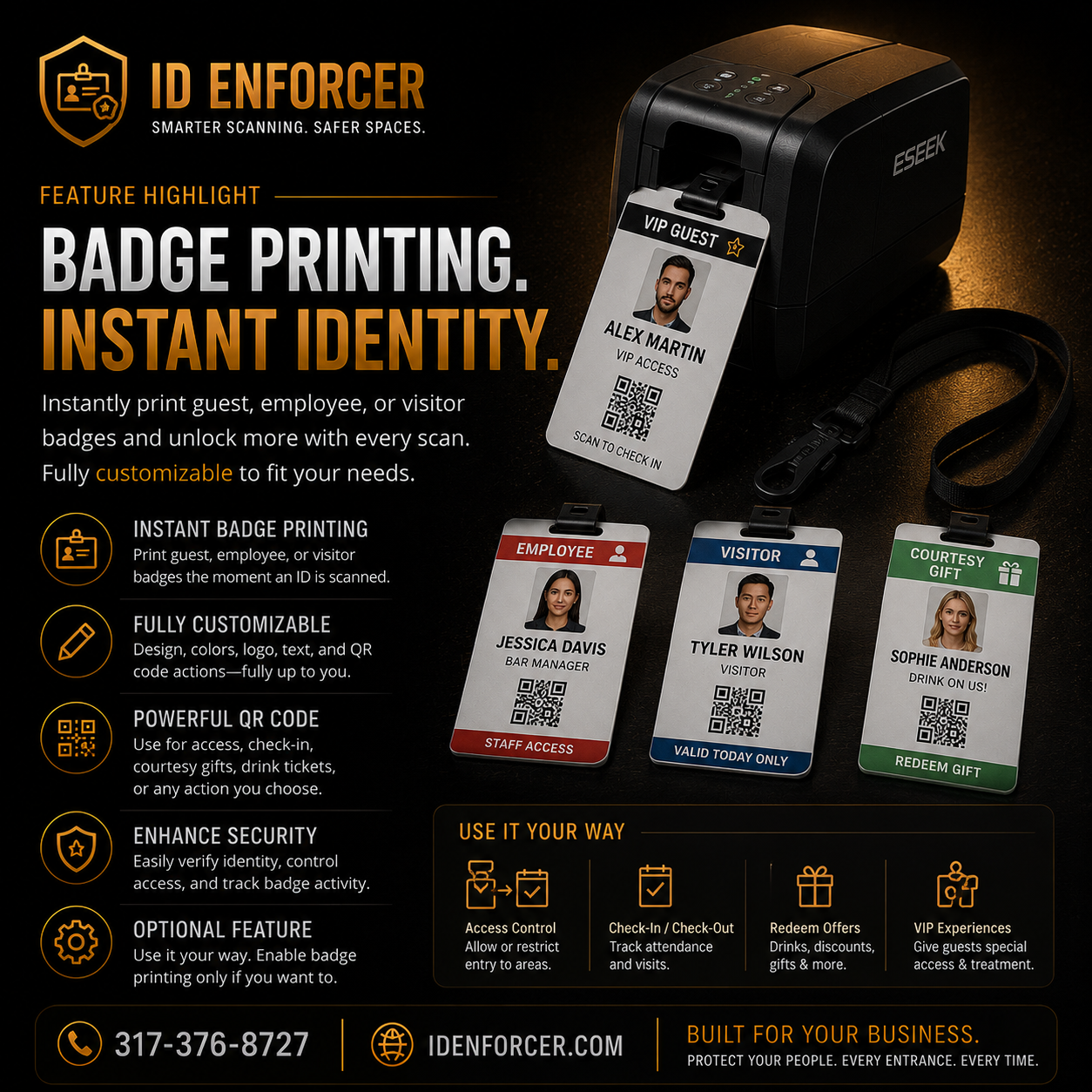 Badge printing on every scan